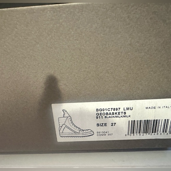 Toddler Rick Owens Geobasket sneakers - Picture 6 of 7